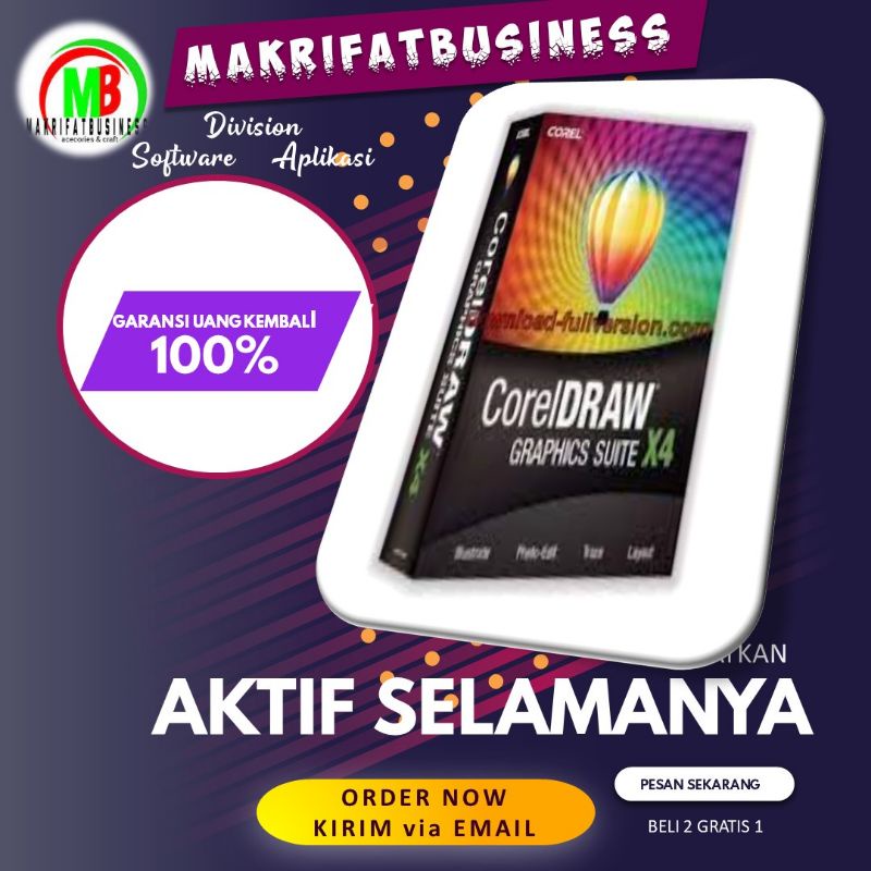 Jual Produk SOFTWARE Aplikasi CorelDRAW X4 Graphics Suite No Trial Full