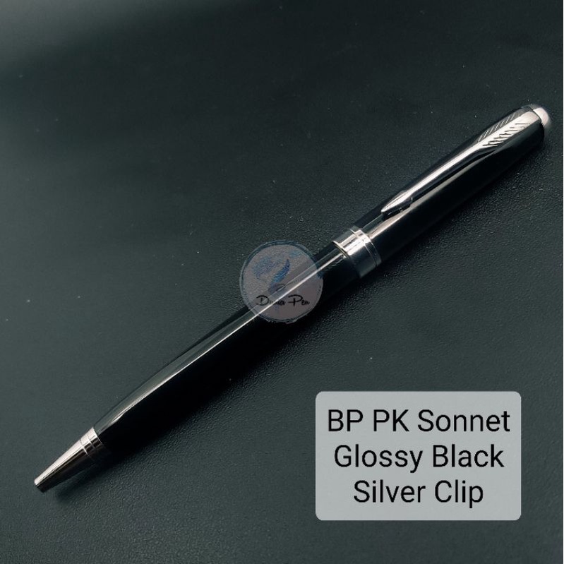 Jual Ballpoint Metal Custom Model Parker Sonnet Laser Grafir Pulpen