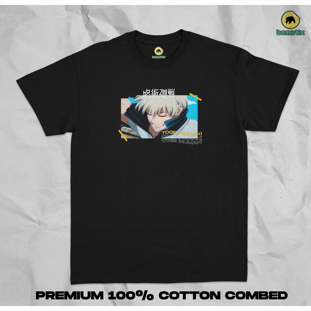 Jual T SHIRT TOGE INUMAKI BAJU ANIME STREETWEAR KAOS JUJUTSU KAISEN