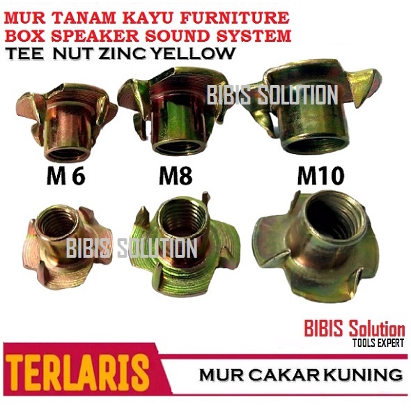 Jual Mur Tanam Baut Cakar Mur Tee Nut Baut T Nut Baut Tanam Kayu