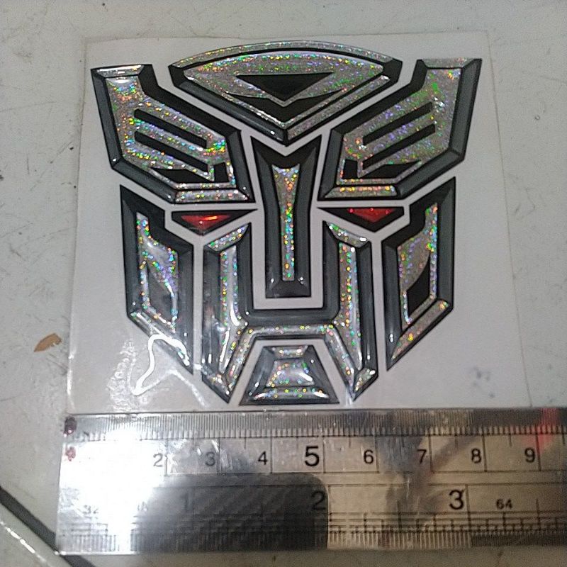 Jual Emblem Transformers Autobots Decepticon Stiker Timbul Sticker