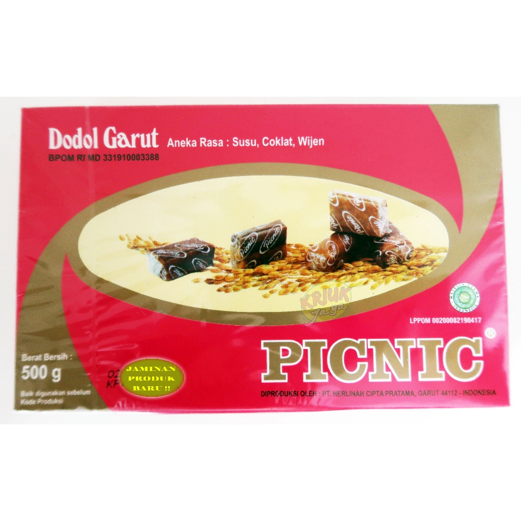 Jual DODOL GARUT PICNIC ORIGINAL SPESIAL QUALITY 500 Gram Shopee