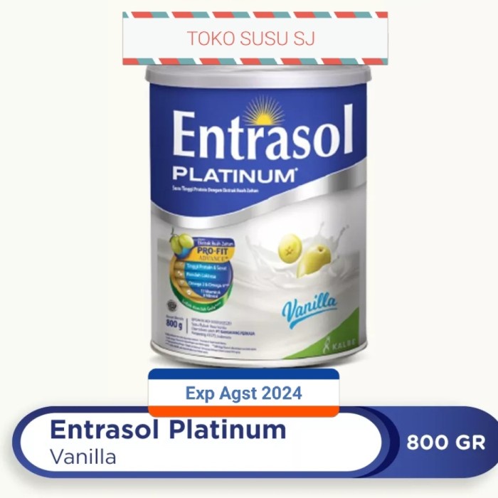 Jual Entrasol Platinum Vanila Gram Gr Senior Vanilla Shopee