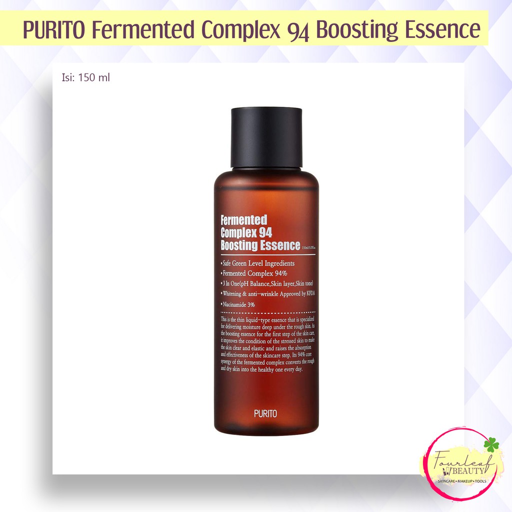 Jual Purito Fermented Complex Boosting Essence Ml Shopee