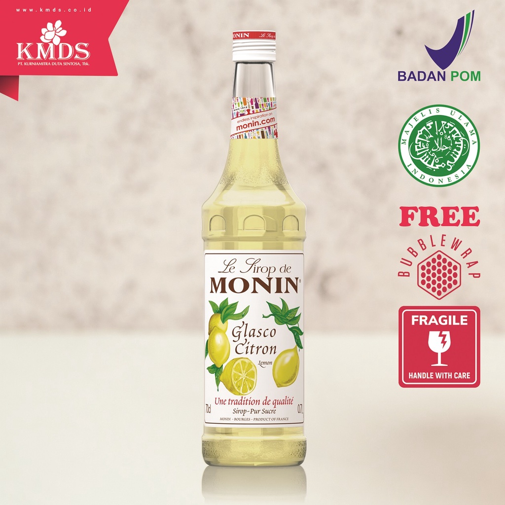 Jual Monin Glasco Lemon Syrup Cl Ml Shopee Indonesia