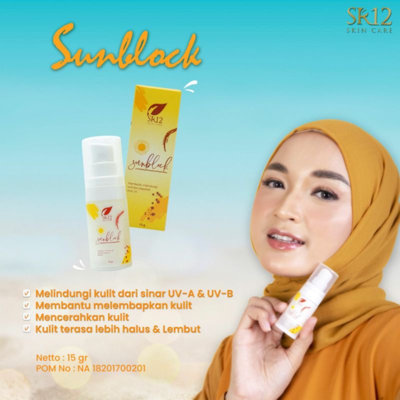 Jual SUN BLOCK SR12 SUN BLOCK SPF 30 SUN BLOCK WAJAH BPOM