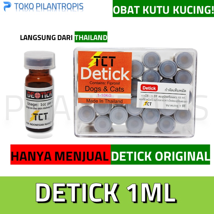 Jual Detick Obat Kutu Kucing Ampuh Ml Kg Ml Kg Ml