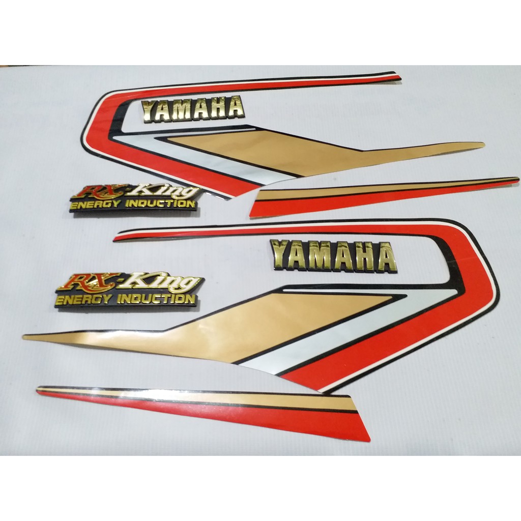 Jual STIKER STRIPING KOMPLIT Emblem Tangki Yamaha RX King 1993 Kw Super