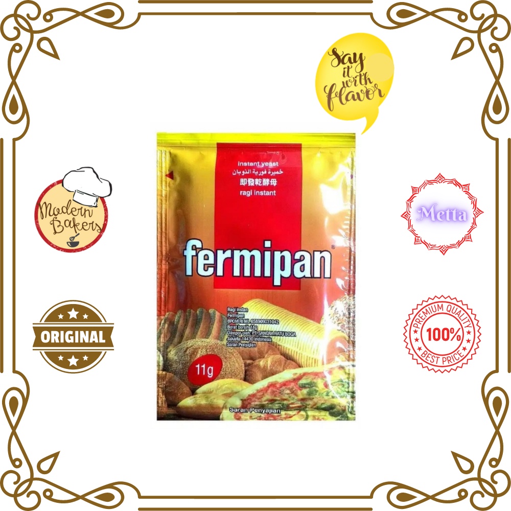 Jual FERMIPAN Ragi Sachet 11 Gr ORIGINAL Instant Yeast Shopee Indonesia