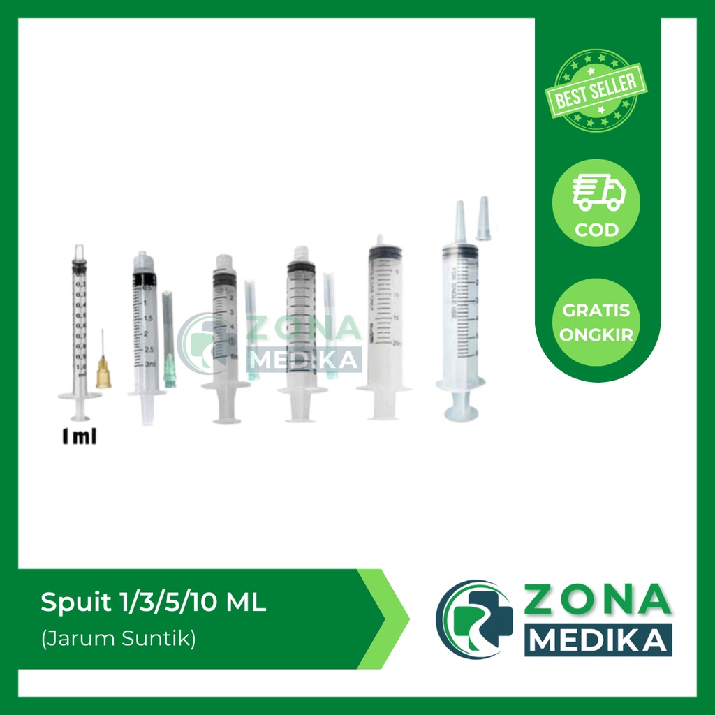 Jual Disposible Syringe Spuit Onemed 1cc 3cc 10cc 5cc Shopee Indonesia