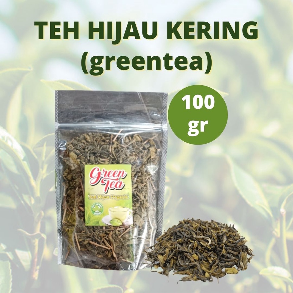 Jual Teh Hijau Kering Greentea Kemasan G Shopee Indonesia