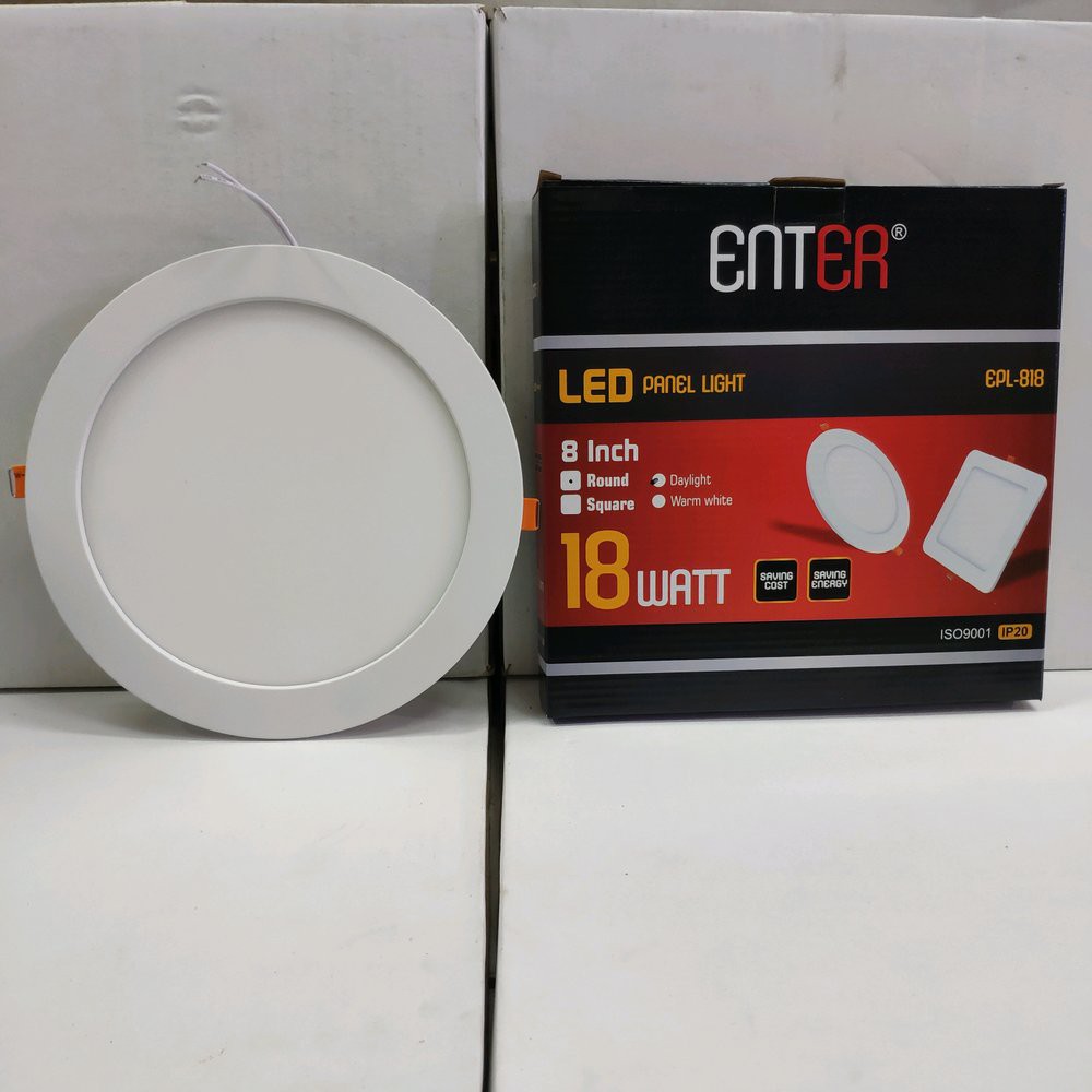 Jual Downlight Led Panel 18w 18 Watt Ib Bulat CAHAYA PUTIH COOL