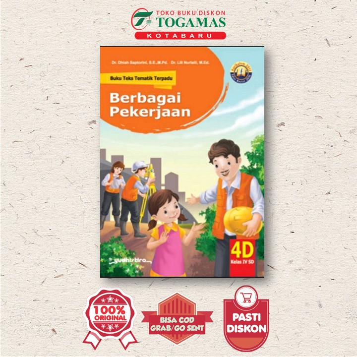 Jual Buku Teks Tematik Terpadu D Berbagai Pekerjaan Kelas Iv Sd