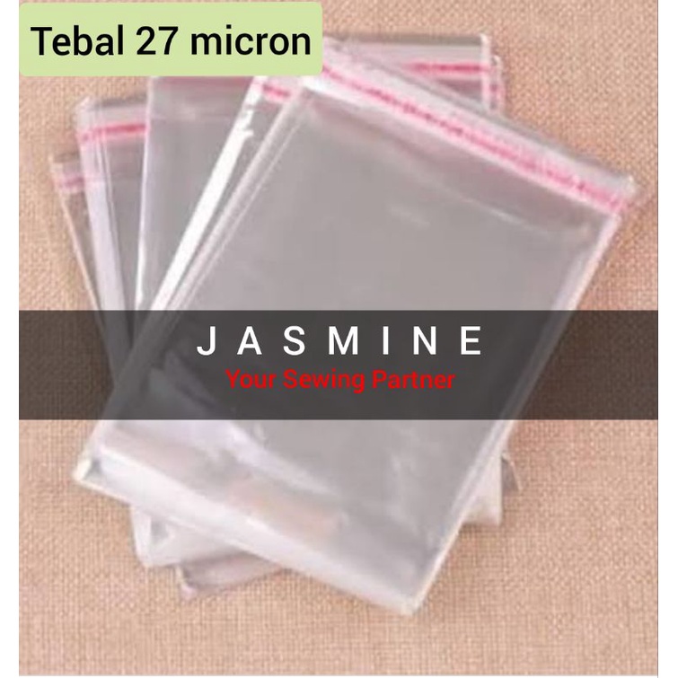 Jual Plastik Kemasan Baju Opp Lem Tebal 27 Micron Isi 100 Lembar