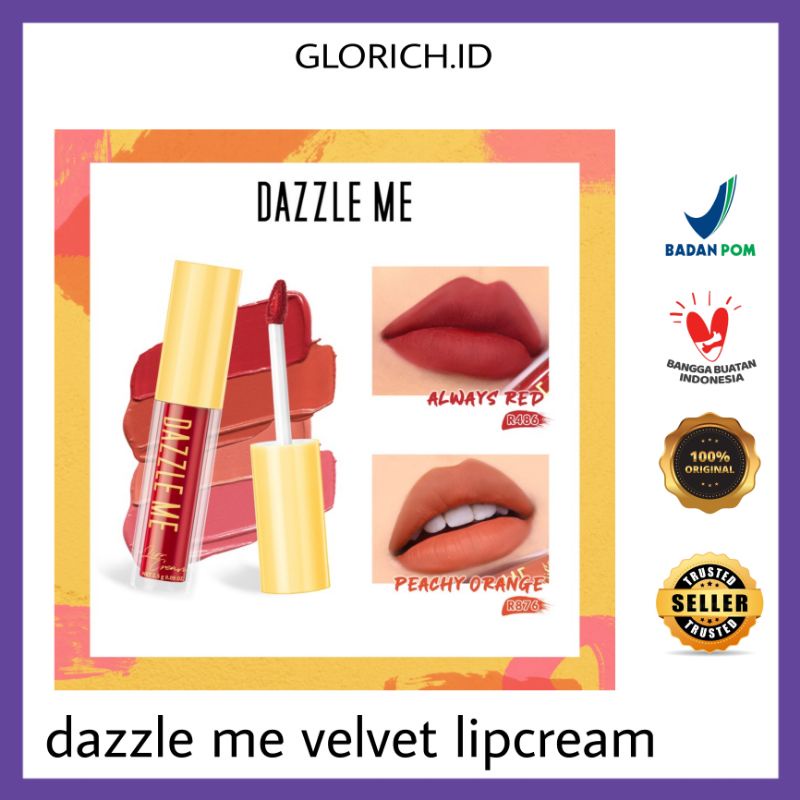 Jual Dazzle Me Velvet Lip Matte Lip Cream Shopee Indonesia