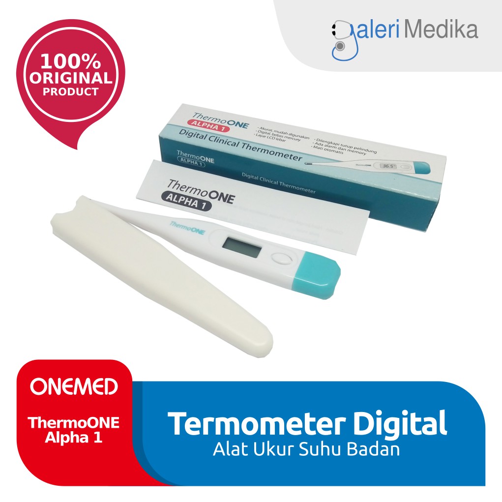 Jual Termometer Digital Onemed Thermoone Alpha Shopee Indonesia