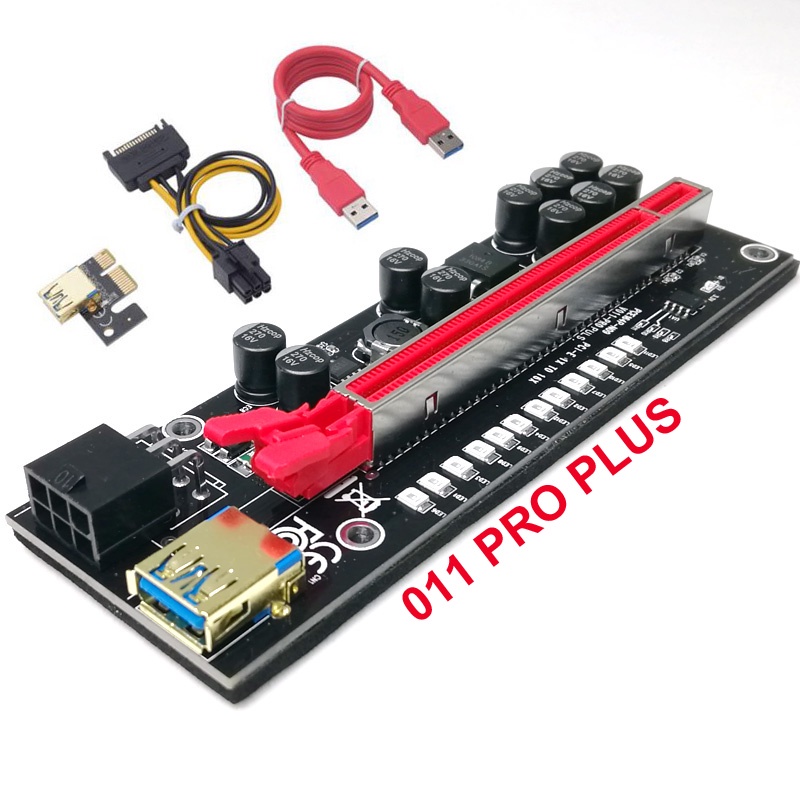 Jual Pcie Riser Card Kapasitor Ver Pro Gold Plated Big