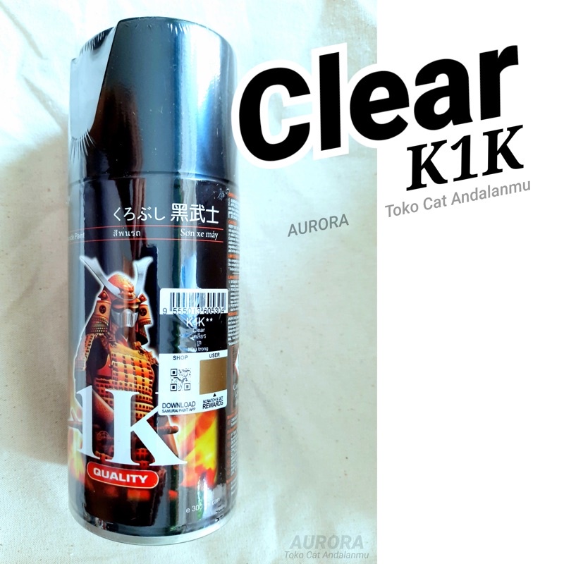 Jual Pilox Samurai Clear K K Gloss Pengkilap Anti Gores Pilok Vernis