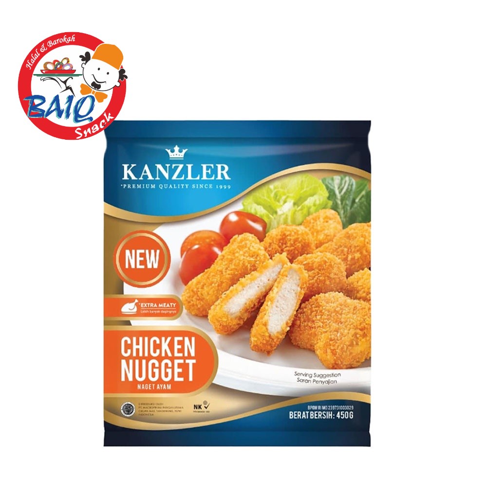 Jual Kanzler Chicken Nugget Original Premium 450 Gr 1 Pack Shopee