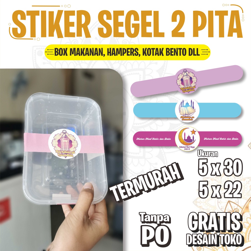 Jual Cetak Stiker Segel Hampers Stiker Segel Makanan Stiker Segel