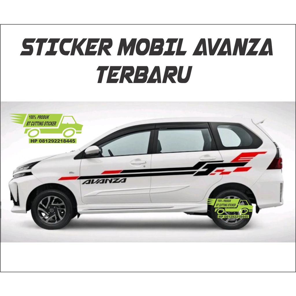 Jual BT Sticker Mobil Toyota Avanza Stiker Mobil Xenia Avanza Sticker