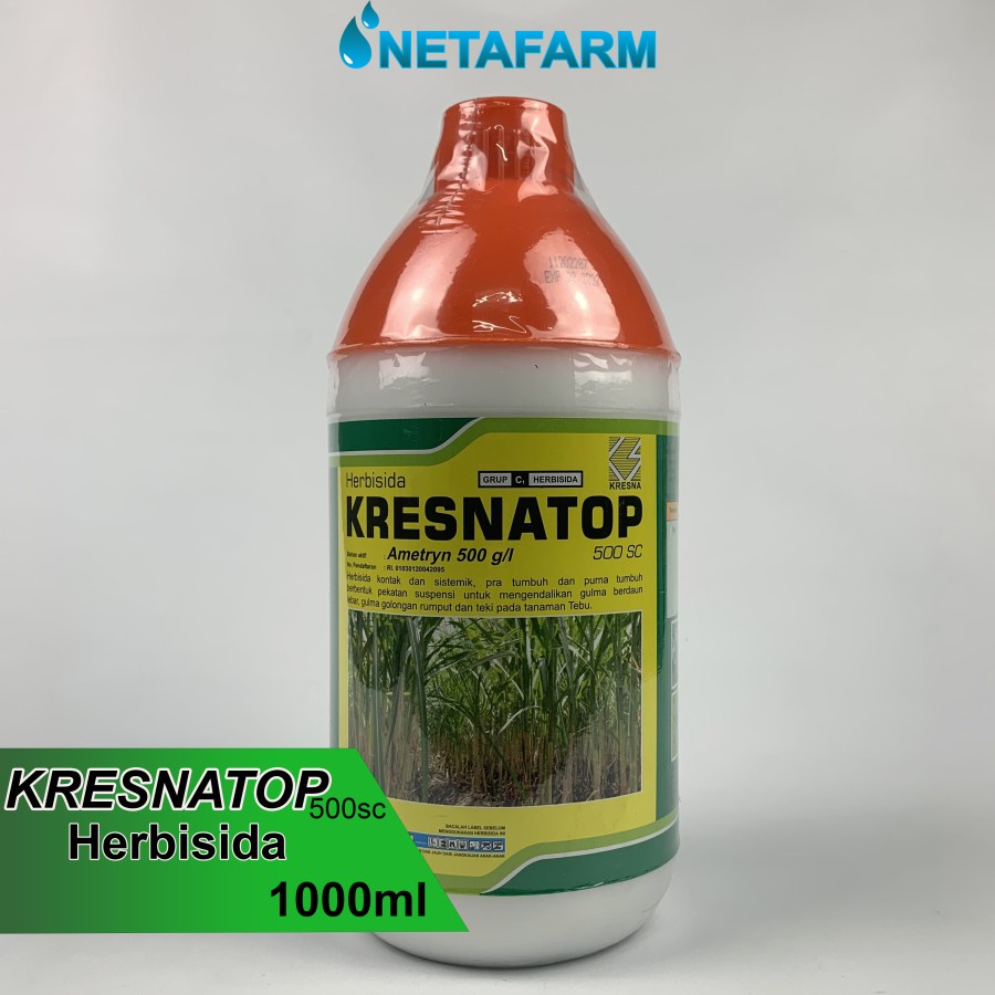 Jual Herbisida Ametryn KRESNATOP 500sc Obat Pembasmi Rumput Liar 1