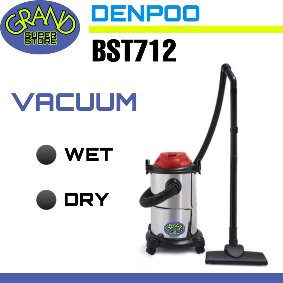 Jual Denpoo Vacuum Cleaner BST 712 Wet Dry Blow Drum Shopee Indonesia