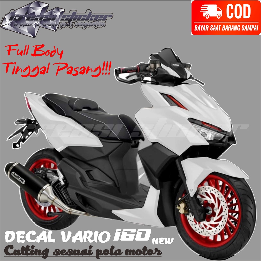 Jual DECAL STIKER SKOTLET MOTOR VARIO 160 NEW POLOS BAHAN ORACAL