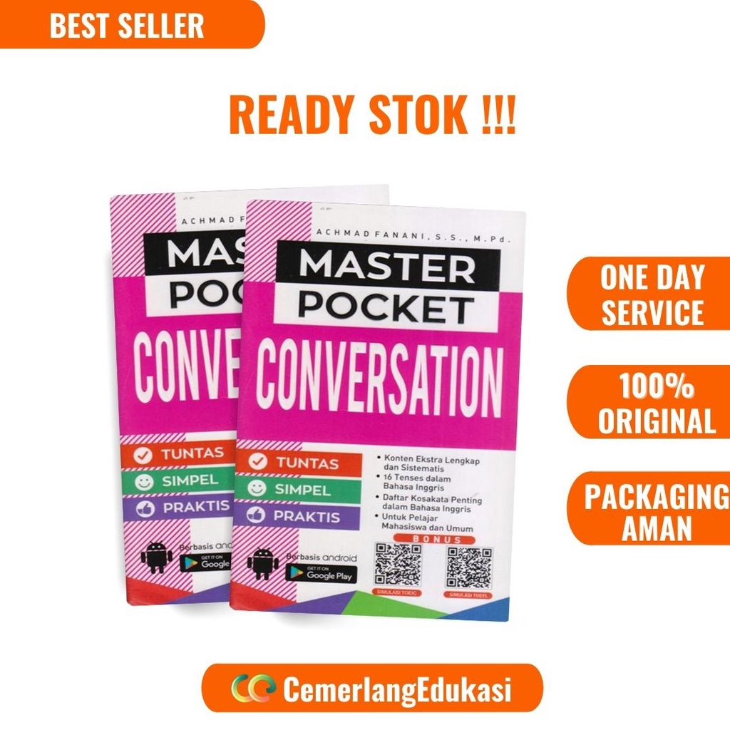 Jual BUKU BELAJAR BAHASA INGGRIS MASTER POCKET GRAMMER CONVERSATION