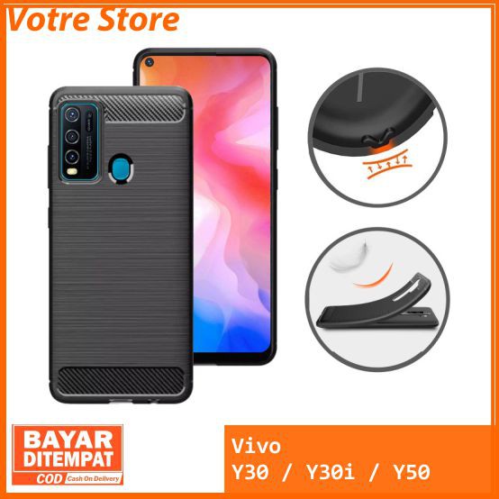 Jual Case Vivo Y Y I Y Silikon Softcase Ipaky Carbon Fiber Matte