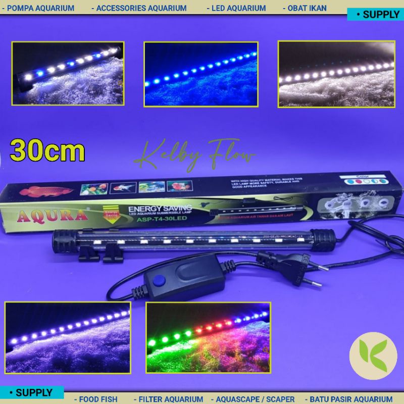 Jual LAMPU CELUP LED AQUARIUM AQURA ASP T4 30 COCOK UNTUK AQUARIUM