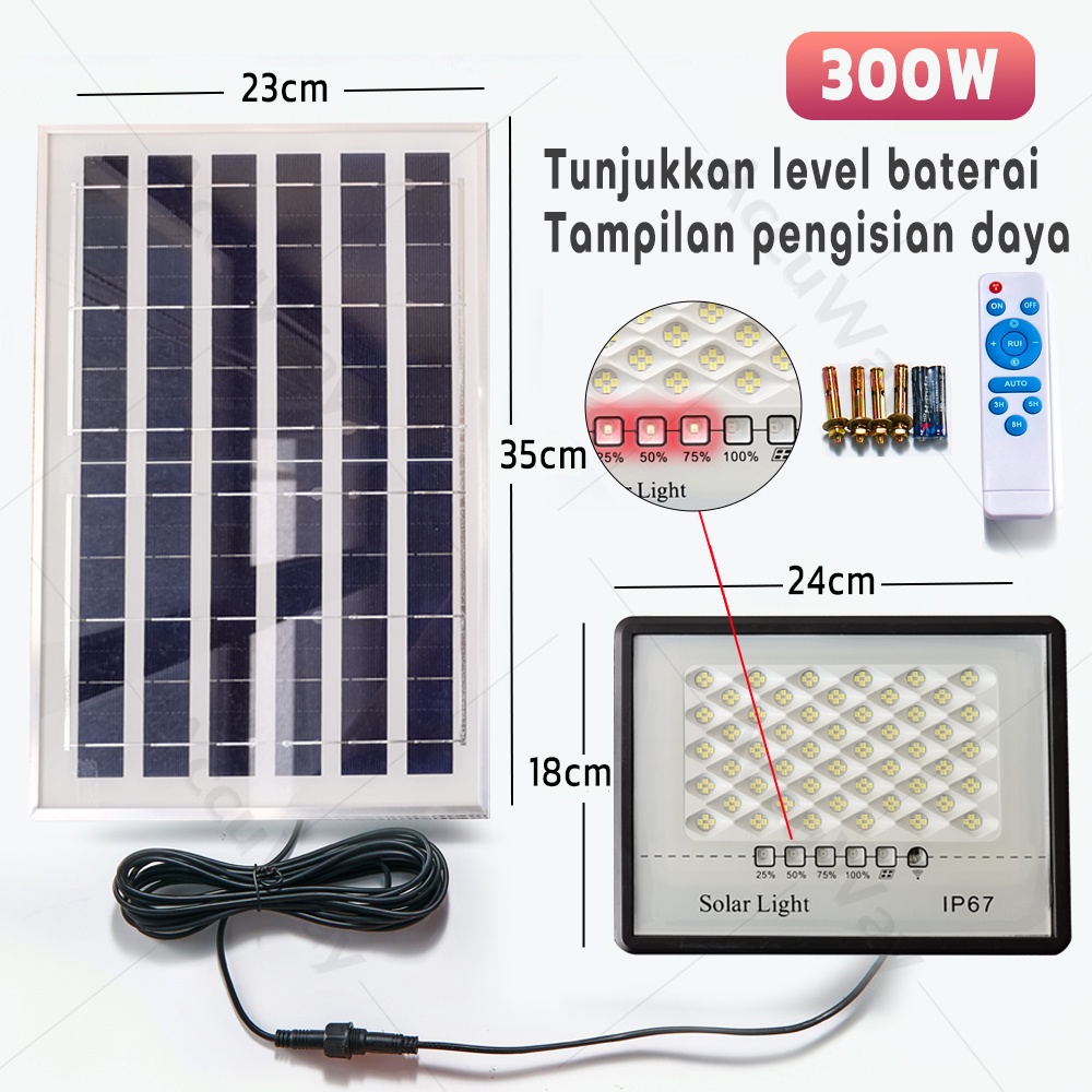 Jual New Lampu Taman Solar Cell Sensor Gerak Tahan Petir Dan Tahan Air