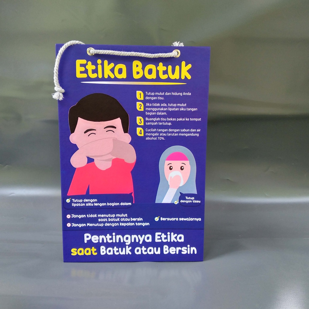 Jual Poster Gantung Hard Poster Etka Batuk Dan Bersin Shopee Indonesia