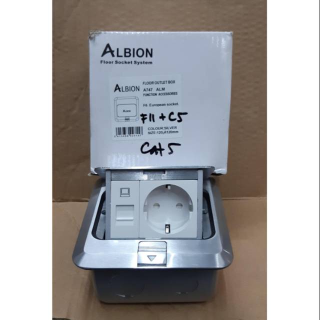 Jual Albion Floor Outlet Stop Kontak Lantai A Alm Shopee Indonesia