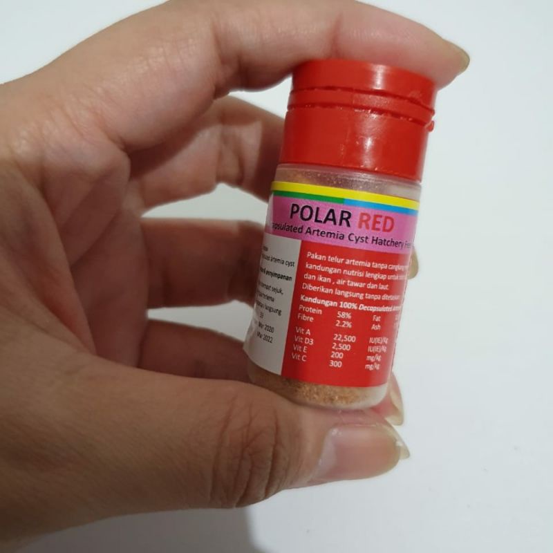 Jual Polared Polar Red Gram Artemia Instant Shell Gr Gram