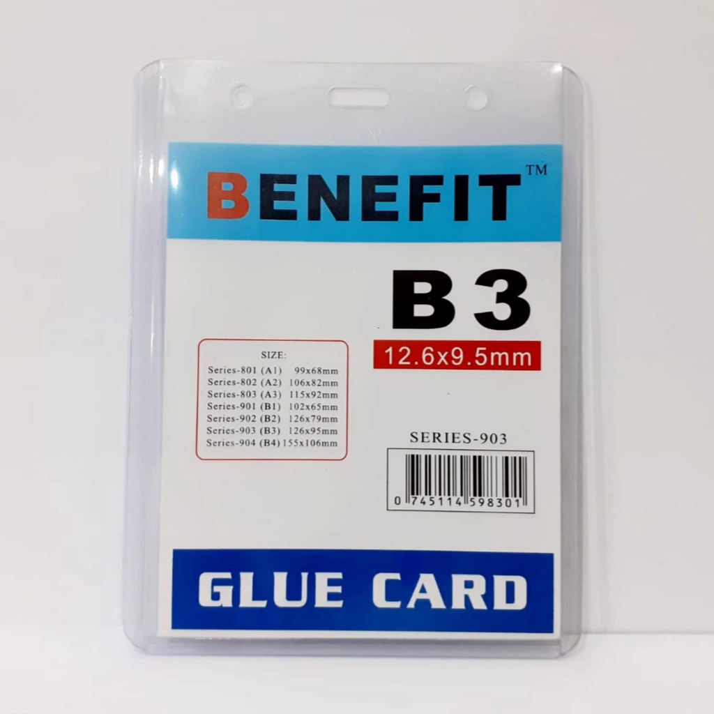 Jual Name Tag Plastik Id B Benefit Card Case Uk B Pack Isi