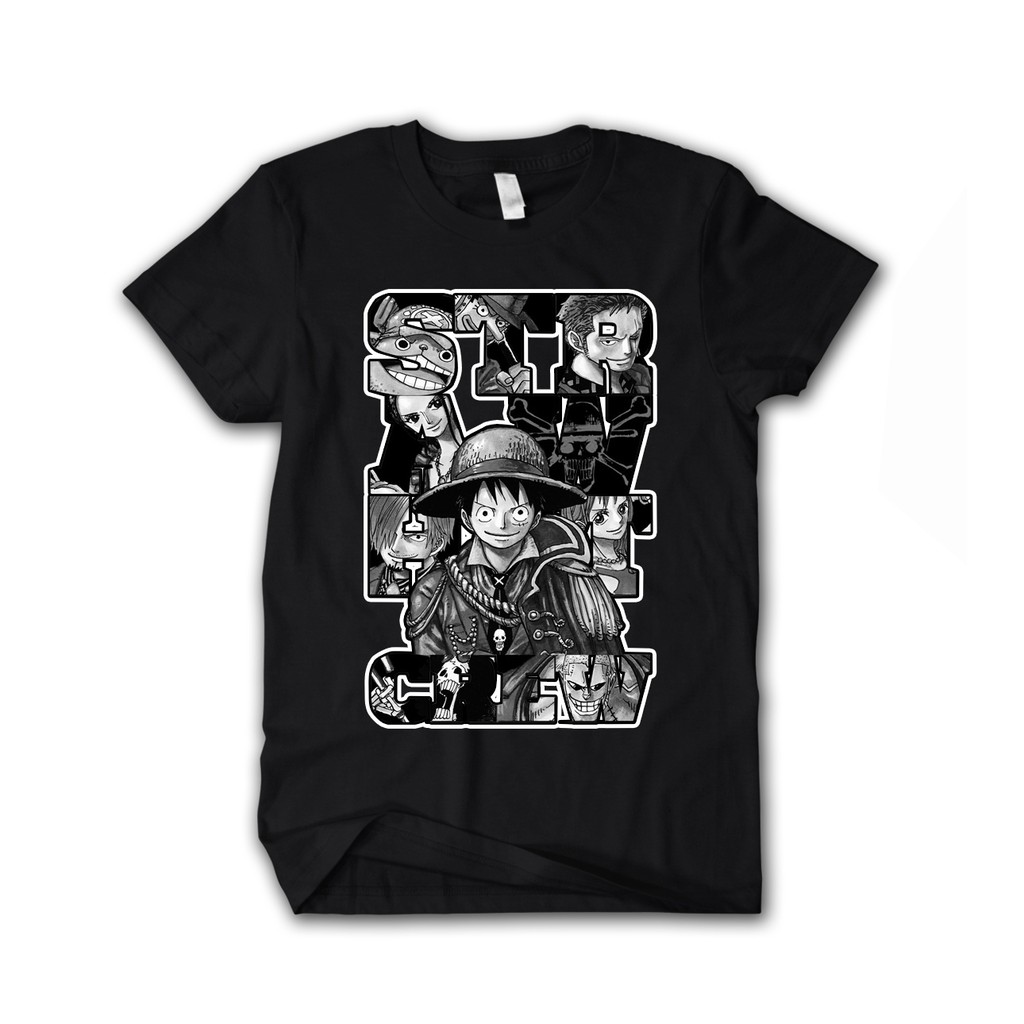 Jual Kaos Anime One Piece Straw Hat Crew Topi Jerami Shopee Indonesia