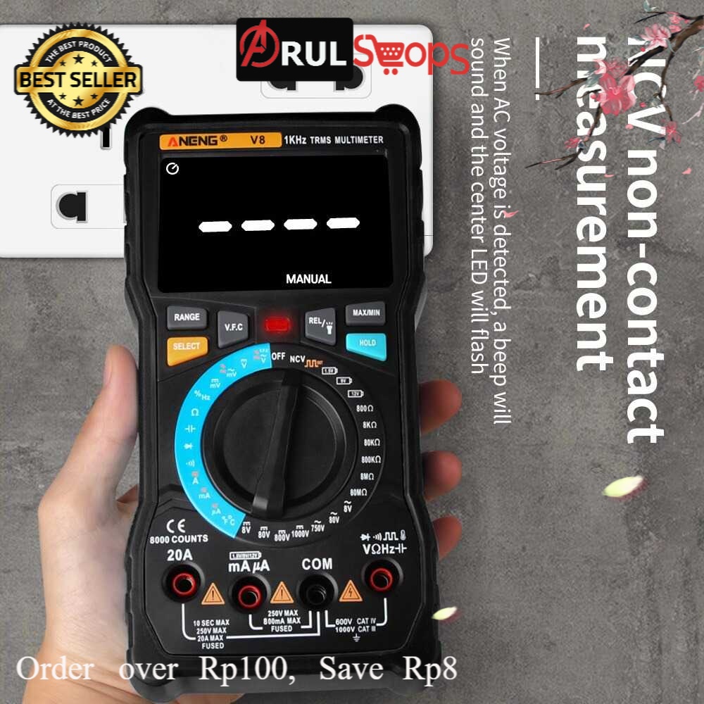 Jual Aneng Digital Multimeter Voltage Tester V Shopee Indonesia