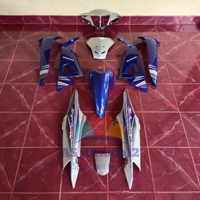 Jual FULL BODY HALUS SUPRA FIT NEW BIRU SILVER Shopee Indonesia