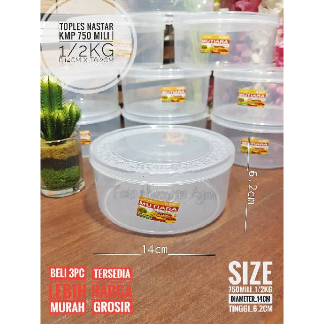 Jual Toples Kue Kering Nastar 1 2 Kg KMP Mutiara Sealware Kotak