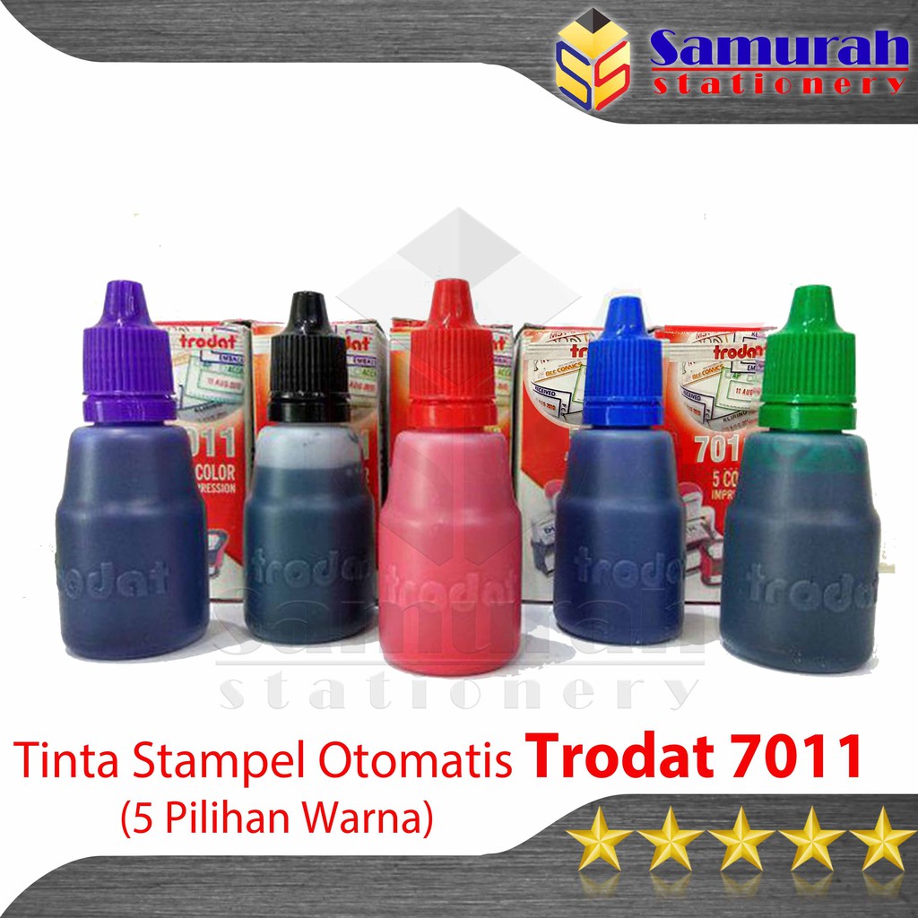 Jual Isi Ulang Tinta Cap Stampel Otomatis Trodat 7011 Refill Stamp