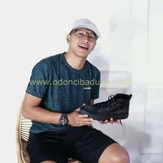 Jual OC Sajiwa Sneakers Hitam Sepatu Kulit Asli Pria Kets Cowok Model