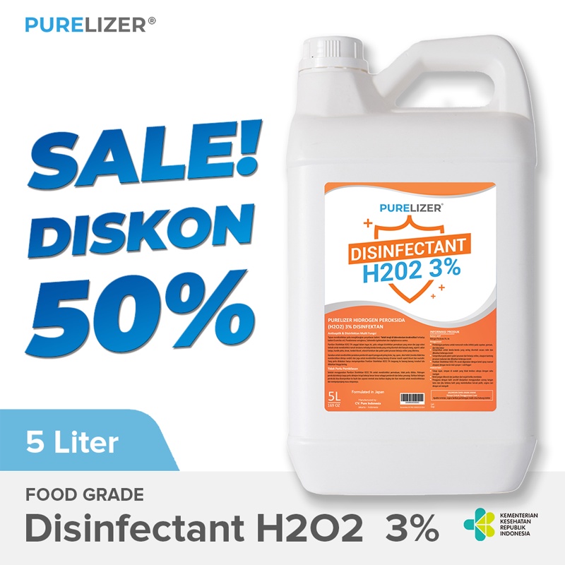 Jual Purelizer Disinfectant H O Liter Disinfektan Food Grade L