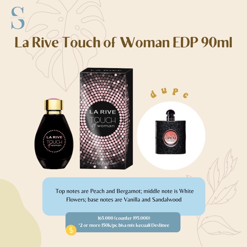 Jual Lengkap Ori La Rive Edp Ml Ml Parfum Wanita Donna Woman In