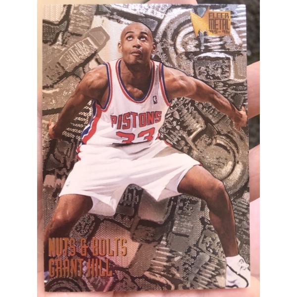 Jual KARTU BASKET GRANT HILL 1995 NBA FLEER METAL CARD NUTS BOLTS