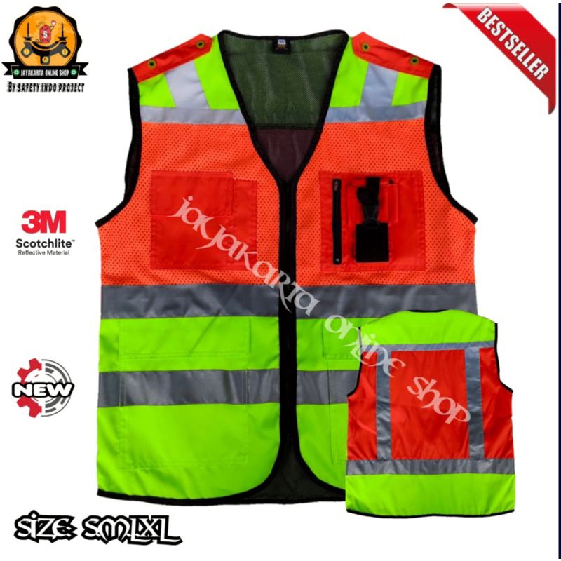 Jual Rompi Safety Air Flow M Scotlight Taslan Water Proof Kombinasi