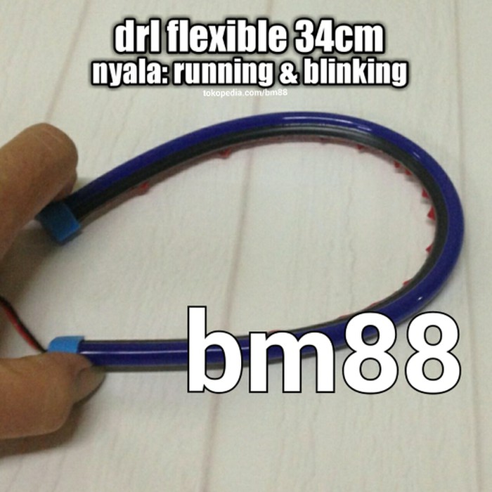 Jual DRL Neon Flexible 34cm Led Alis Running Blinking Fleksibel