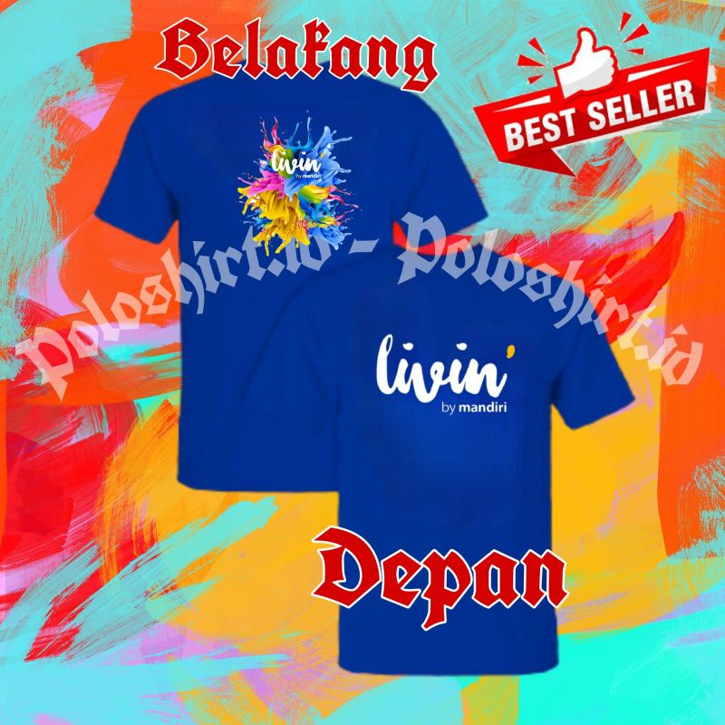 Jual Kaos Livin By Mandiri Logo Baru Kode Shopee Indonesia