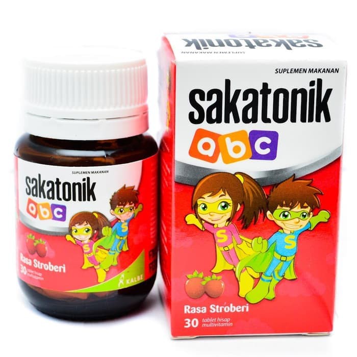 Jual SAKATONIK ABC TABLET KUNYAH RASA STRAWBERRY Vitamin Shopee