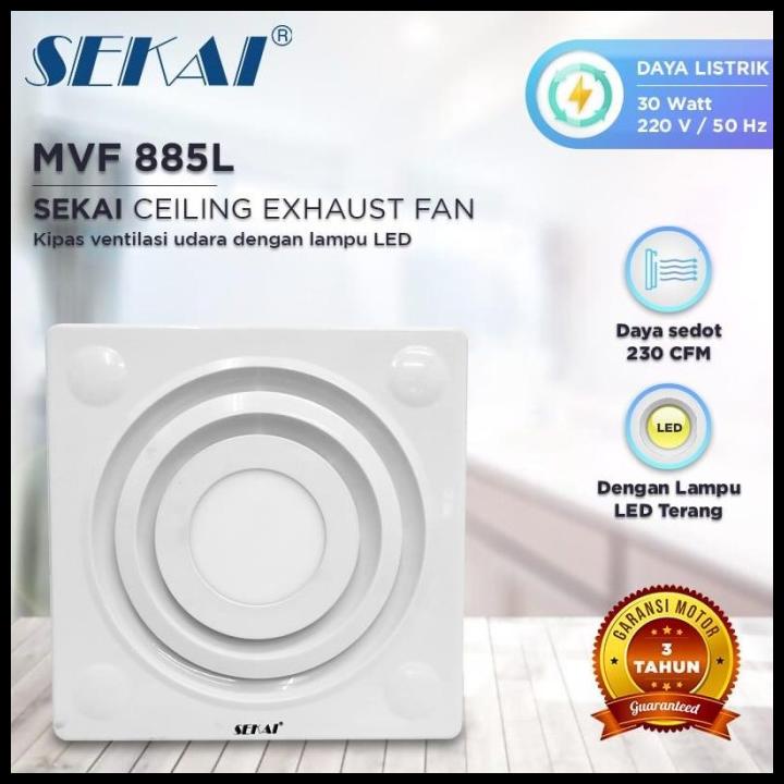 Jual Sekai Exhaust Fan Mvf L Exhaust Plafon Shopee Indonesia